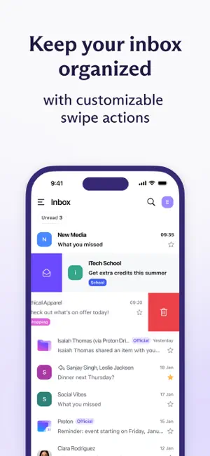 ‎Proton Mail - Encrypted Email App screenshot 1