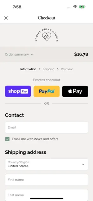 ‎Social Print Studio App screenshot 1