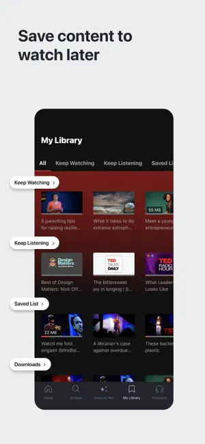 ‎TED Talks: Watch and Learn App screenshot 1