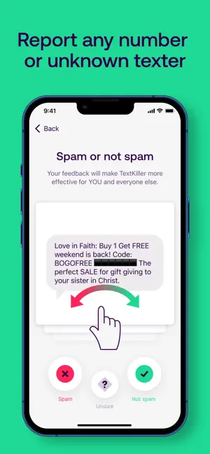 ‎Textkiller - Spam Text Blocker App screenshot 1