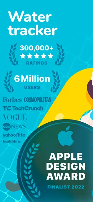 ‎Water tracker Waterllama App screenshot 1