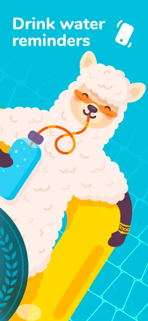 ‎Water tracker Waterllama App screenshot 1