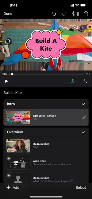 ‎iMovie App screenshot 1