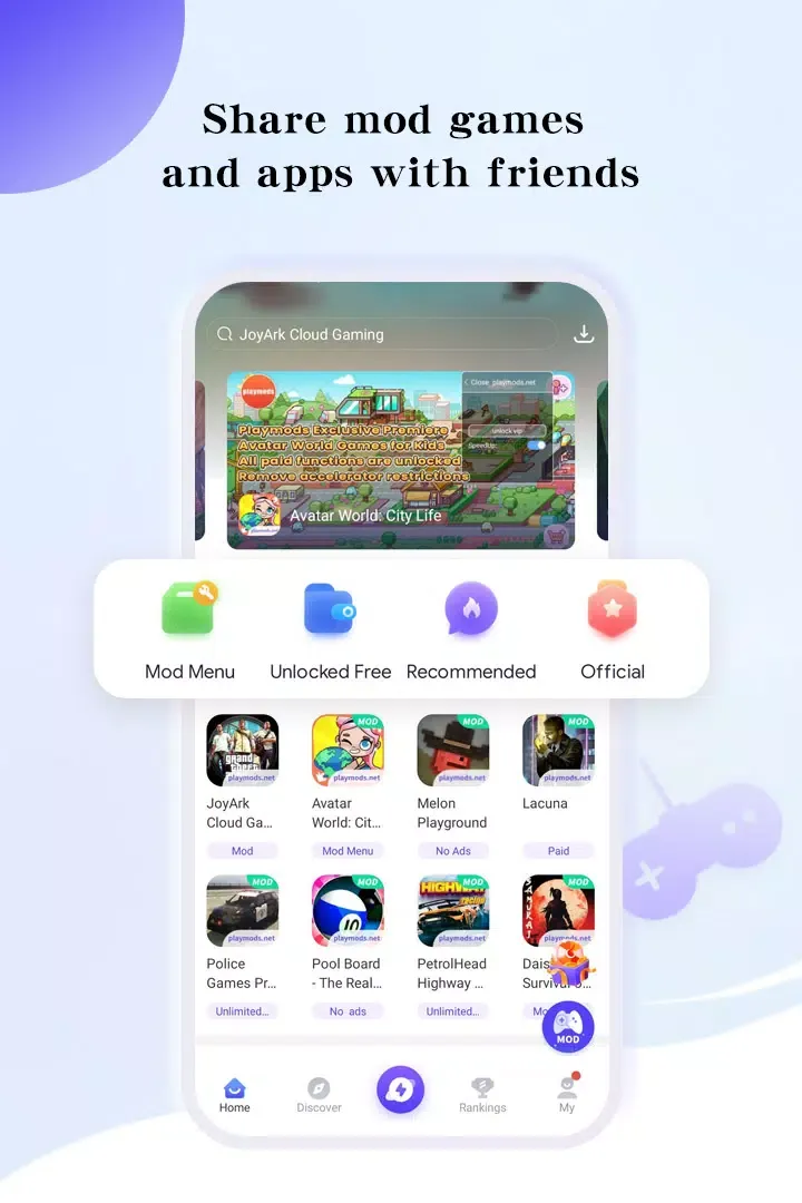 PlayMods screenshot 1