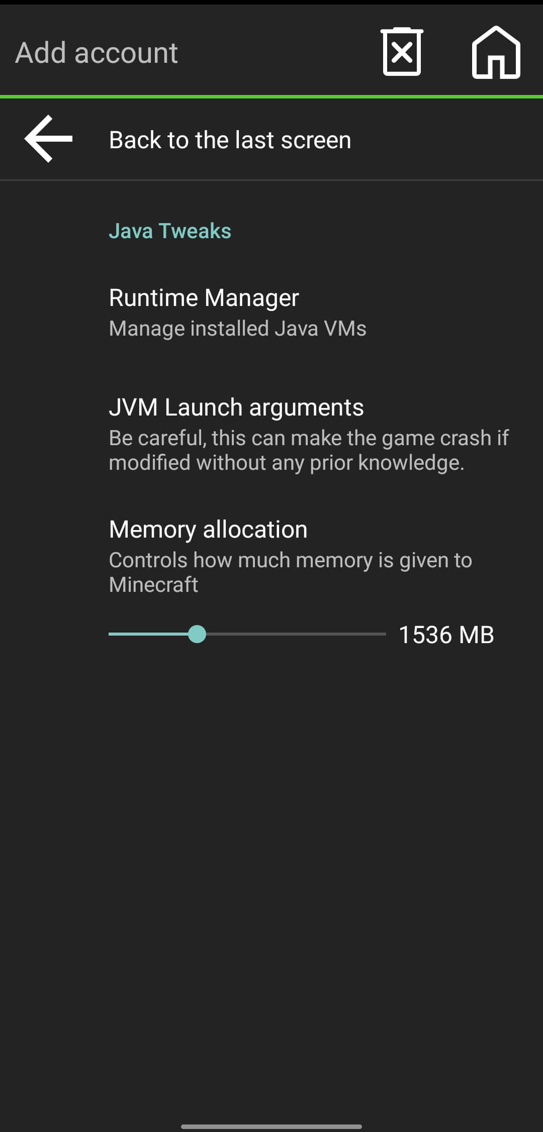 PojavLauncher screenshot 1