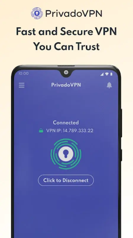 PrivadoVPN screenshot 1