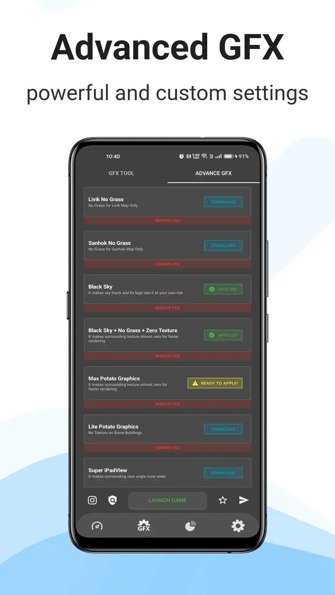Pro Gfx Tool screenshot 1
