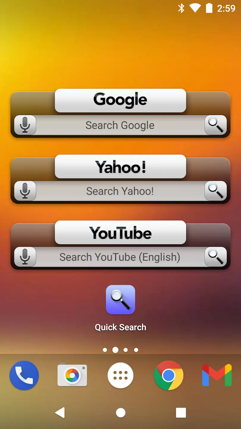 Quick Search Widget screenshot 1