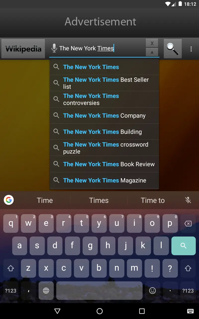 Quick Search Widget screenshot 1