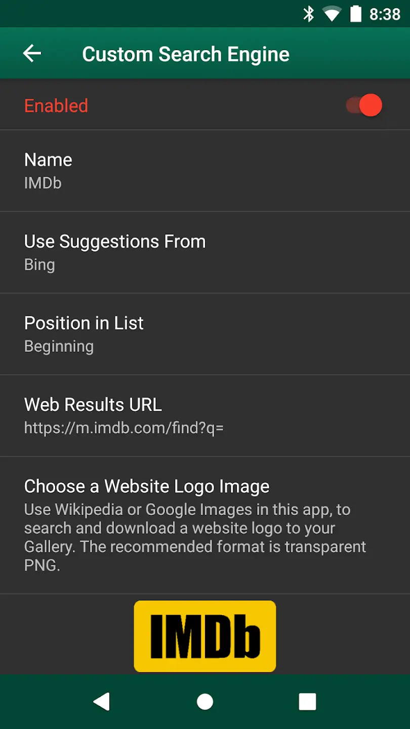 Quick Search Widget screenshot 1