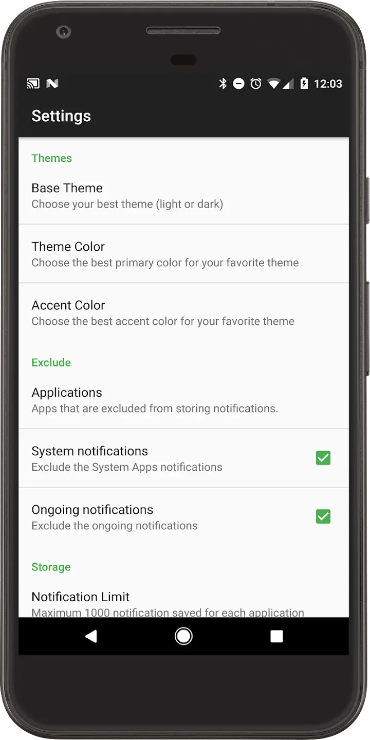 Recent Notifications screenshot 1