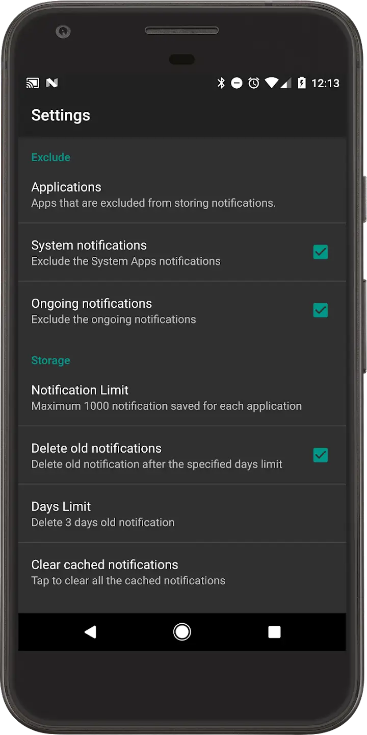 Recent Notifications screenshot 1