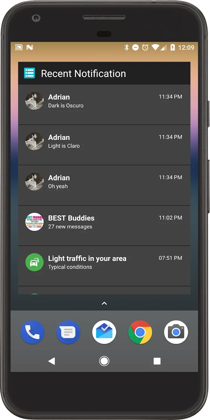 Recent Notifications screenshot 1