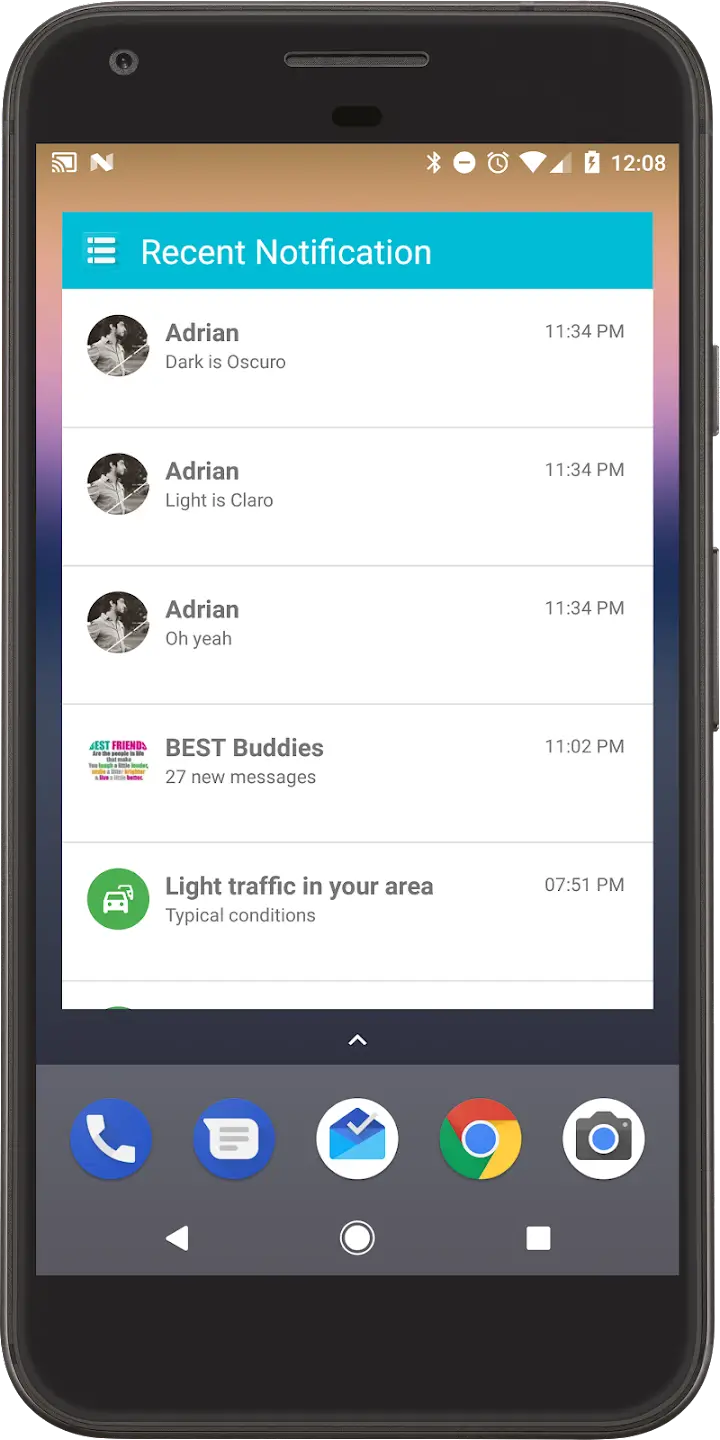 Recent Notifications screenshot 1