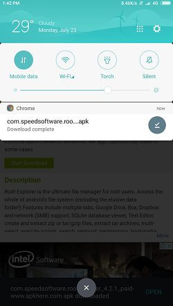 downloading completed