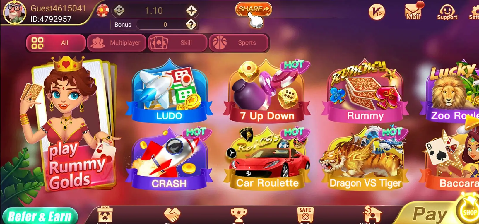 Rummy Golds screenshot 1