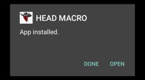 Ruok FF Auto Headshot App successfully installed