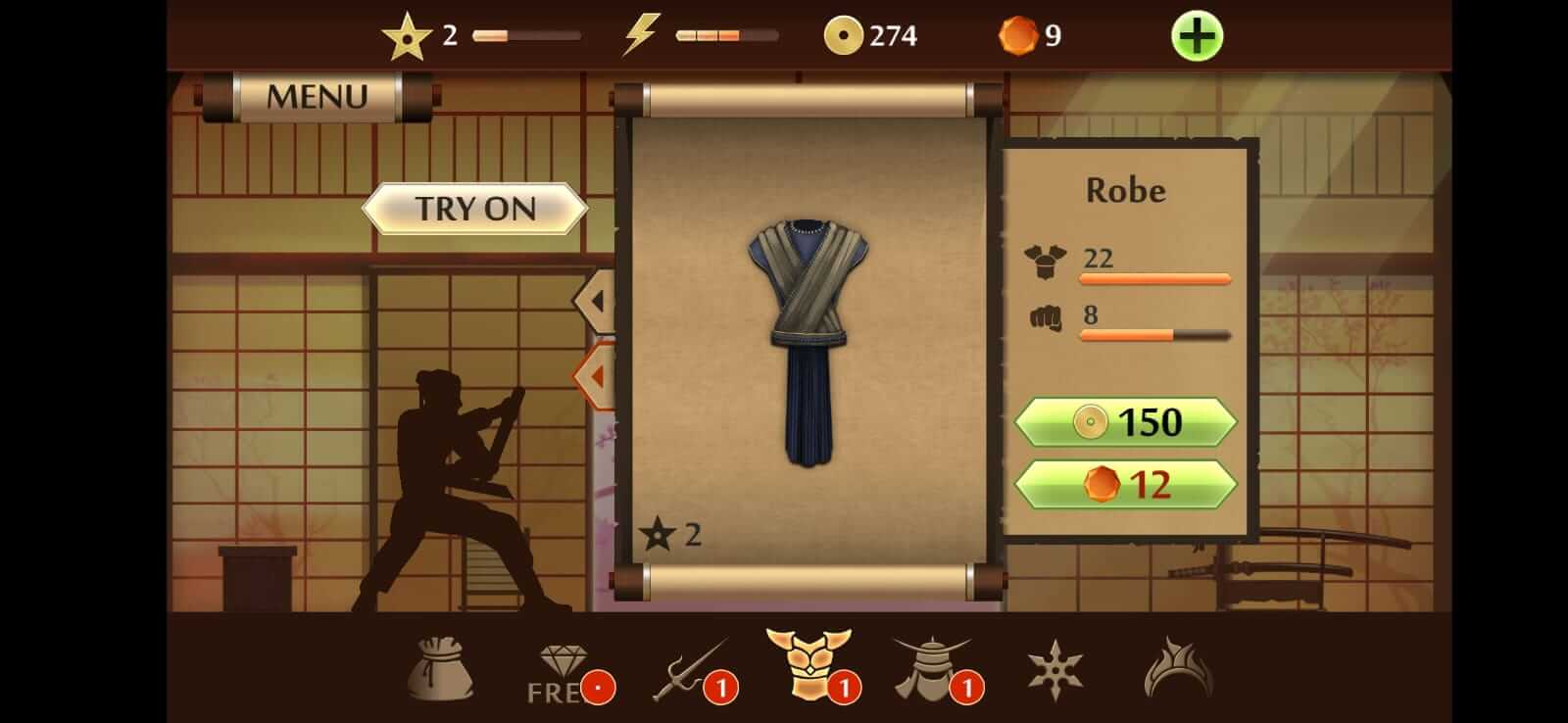 Shadow Fight 2 screenshot 1