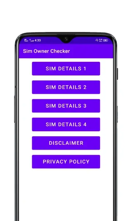 Sim Owner Details Checker screenshot 1