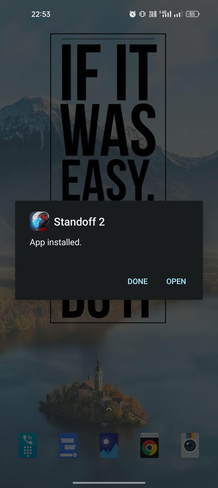 Standoff 2 apk installed