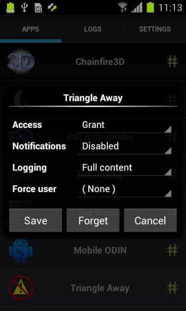 SuperSU screenshot 1