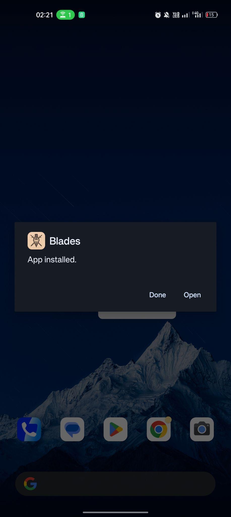 The Elder Scrolls apk installed