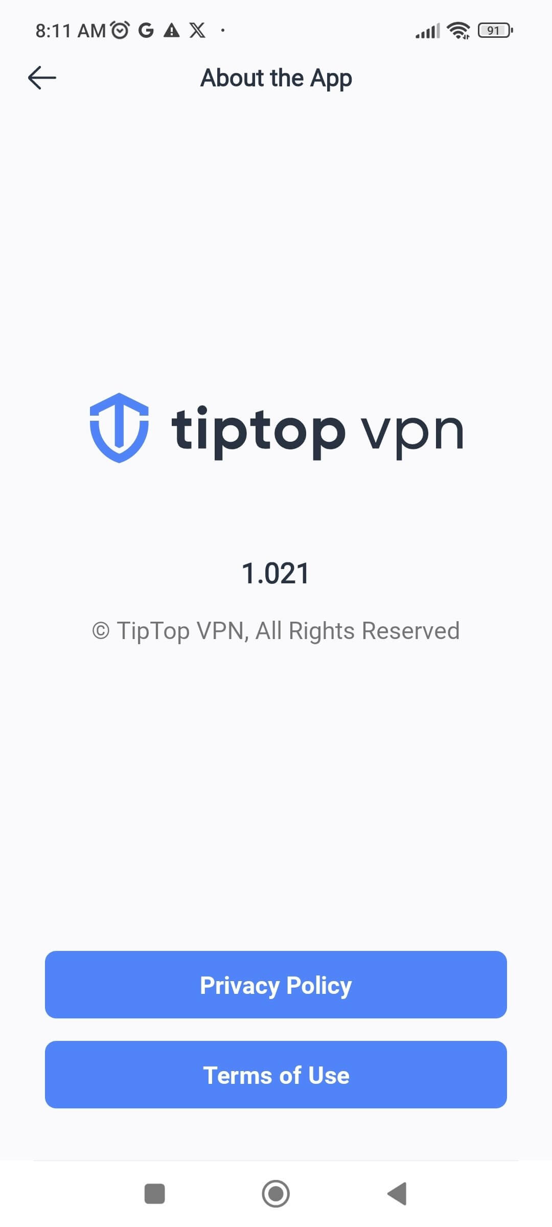 TipTop VPN screenshot 1