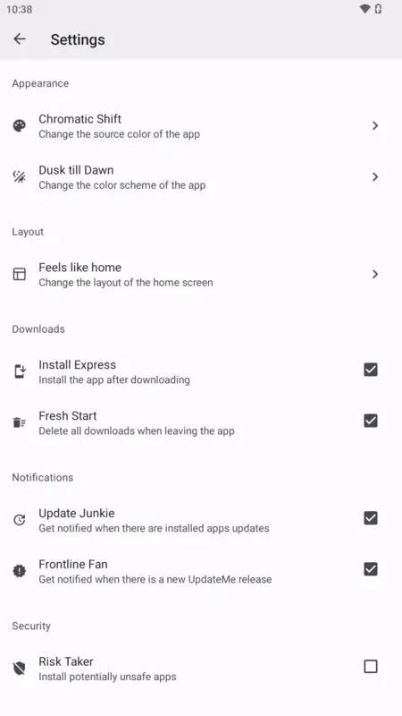 Update Me screenshot 1