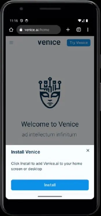 Venice.ai screenshot 1