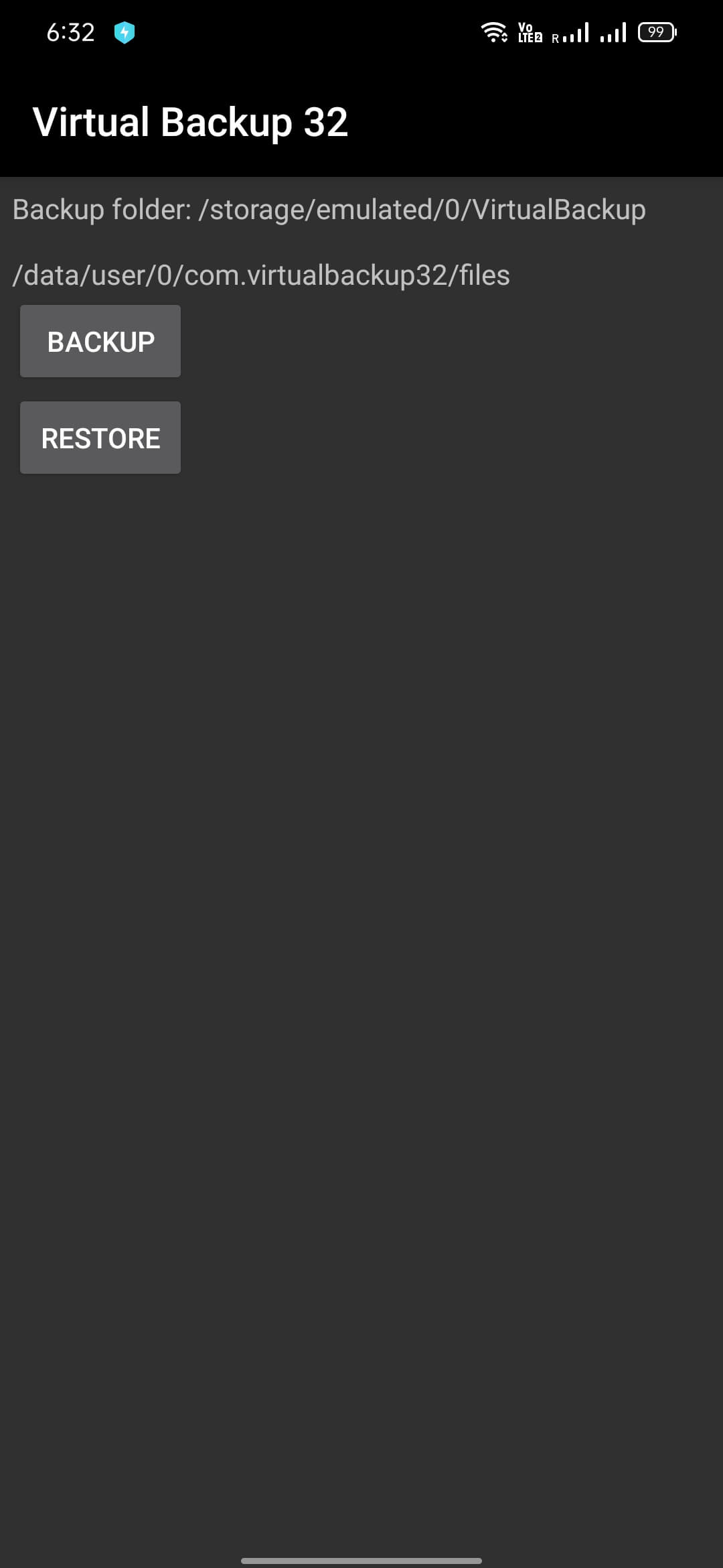 Virtual Backup screenshot 1