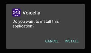 Install Voicella APK on your Android