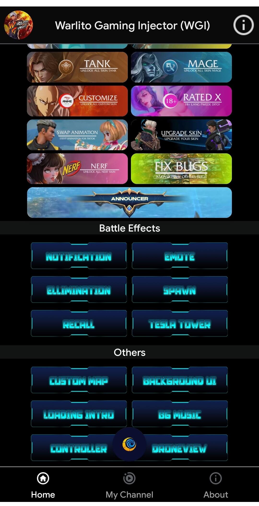 Warlito Injector screenshot 1