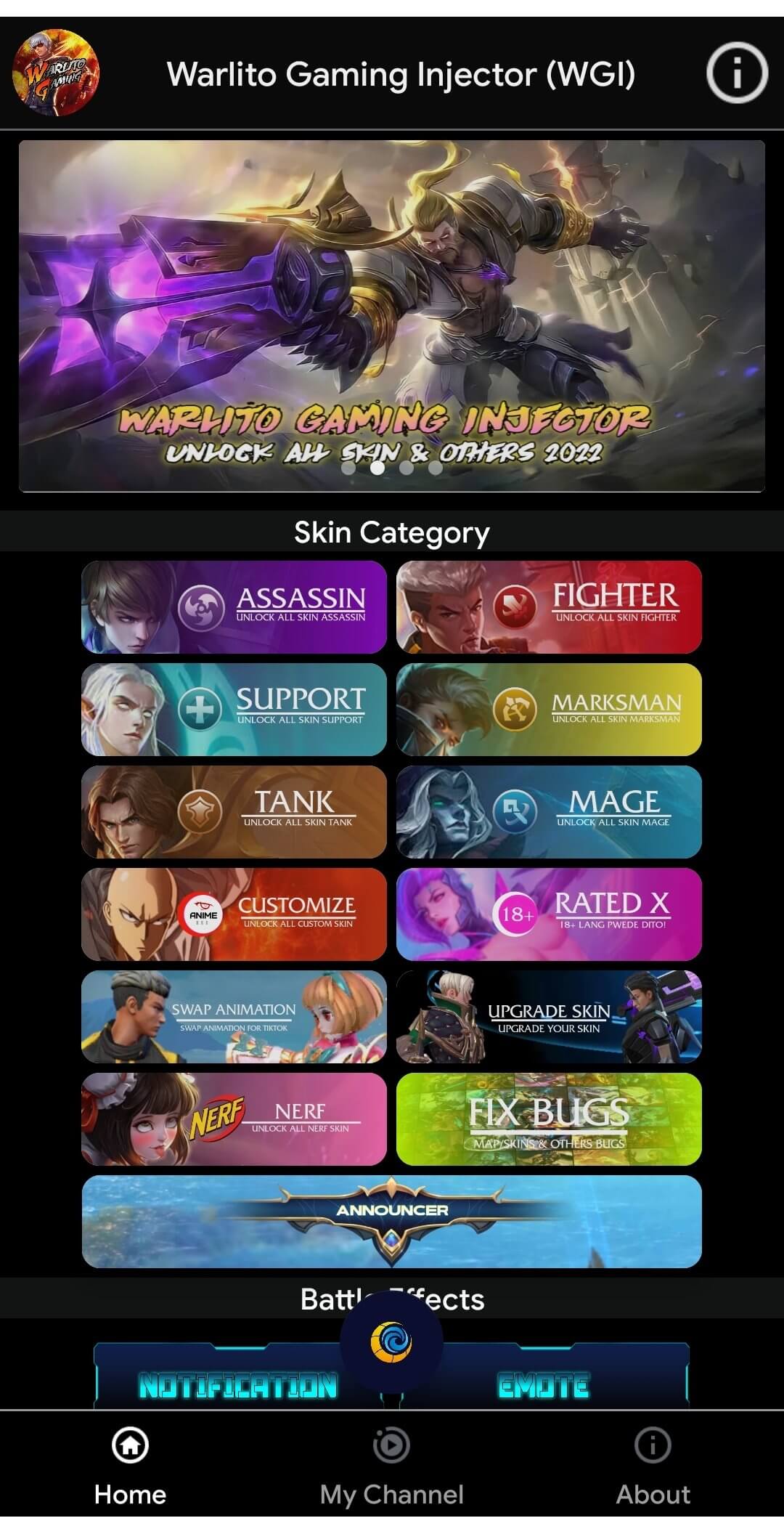 Warlito Injector screenshot 1