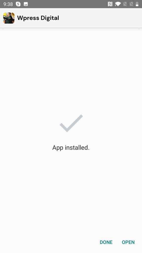 Wpress Digital Installed