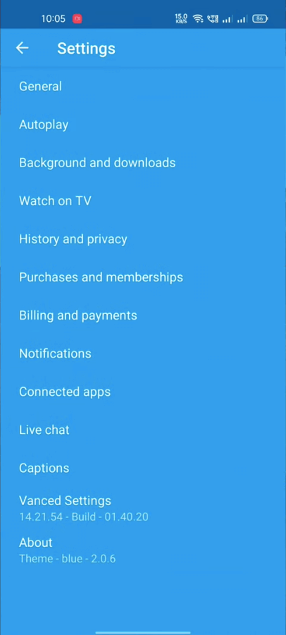 YouTube Blue screenshot 1