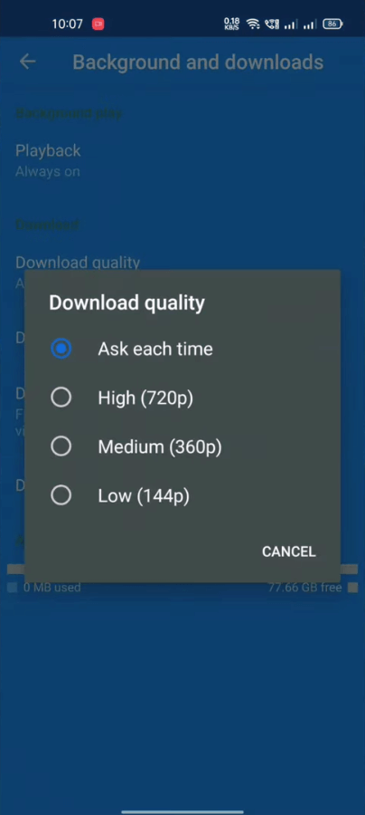 YouTube Blue screenshot 1