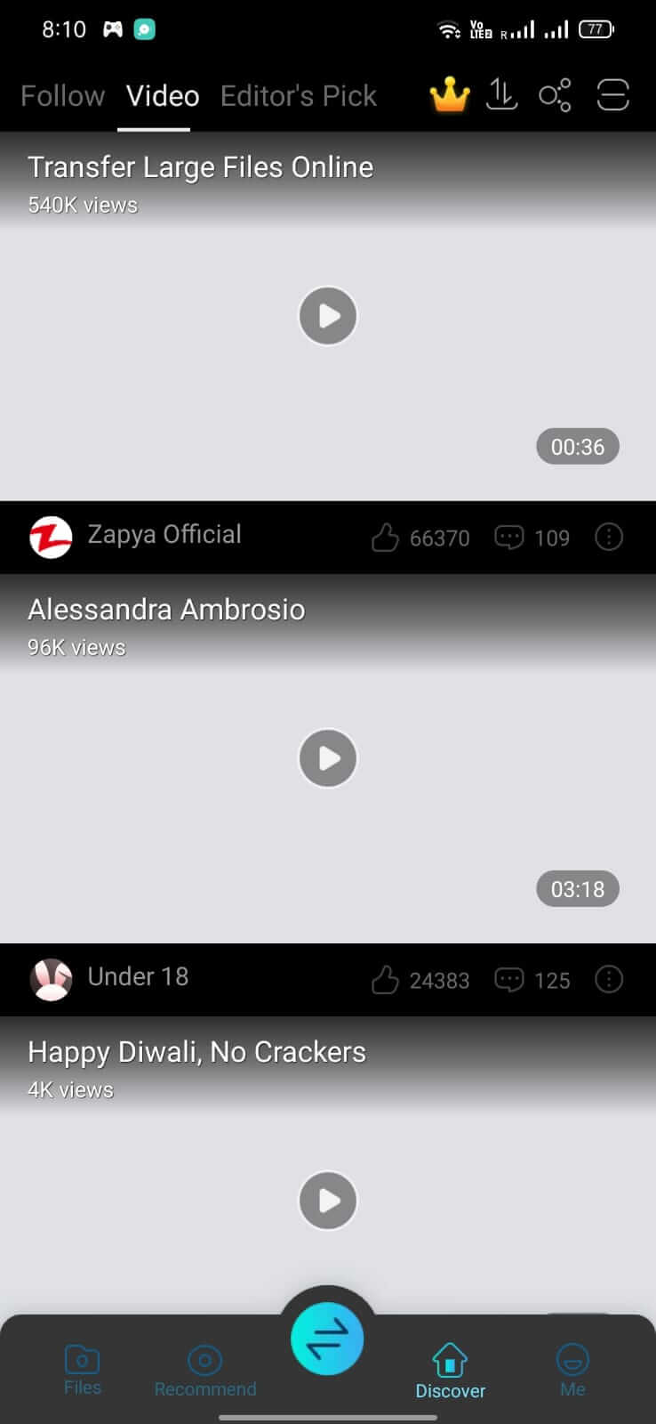 Zapya screenshot 1