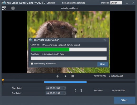 Free Video Cutter Joiner screenshot 1