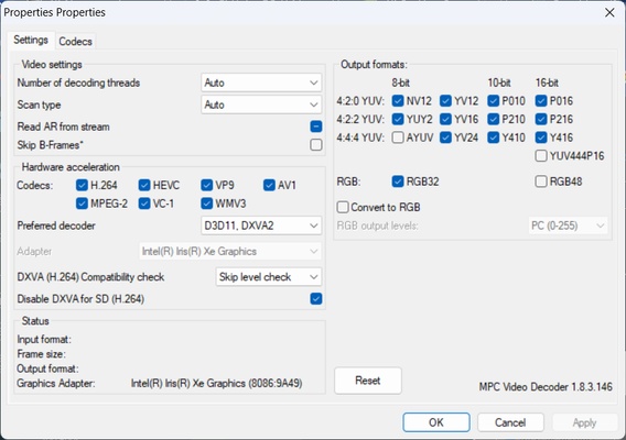 Shark007 Codecs screenshot 1