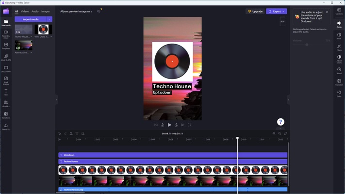 Clipchamp screenshot 1