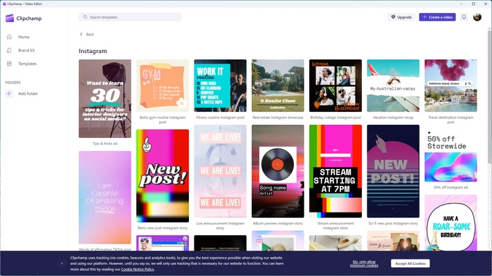 Clipchamp screenshot 1