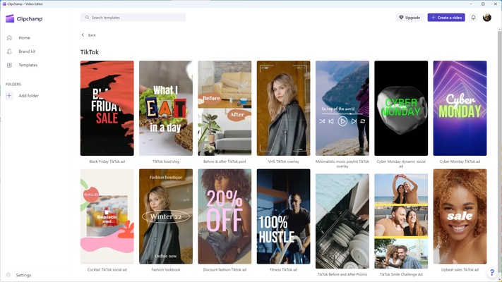 Clipchamp screenshot 1