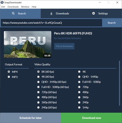 SnapDownloader screenshot 1