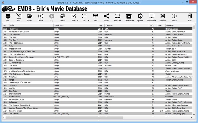 EMDB screenshot 1