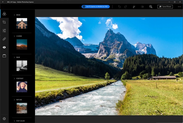 Adobe Photoshop Express screenshot 1