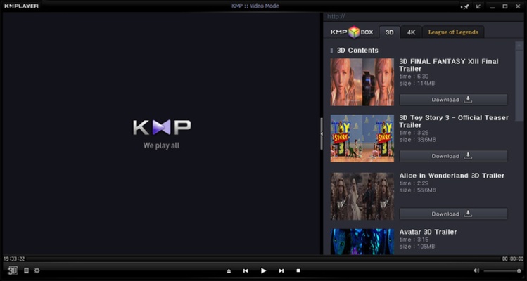 KMPlayer screenshot 1