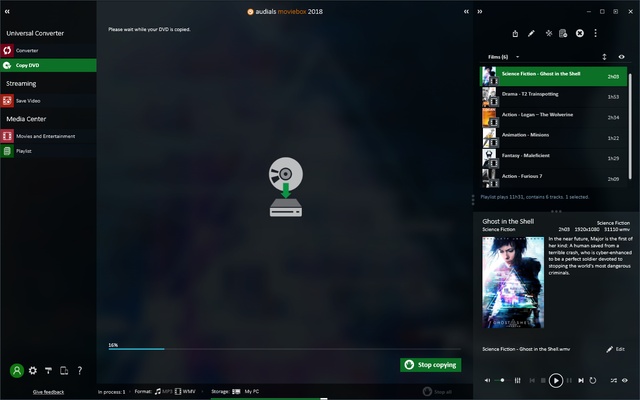 Audials Movie screenshot 1