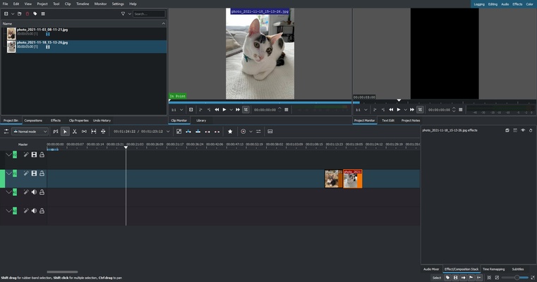 Kdenlive screenshot 1