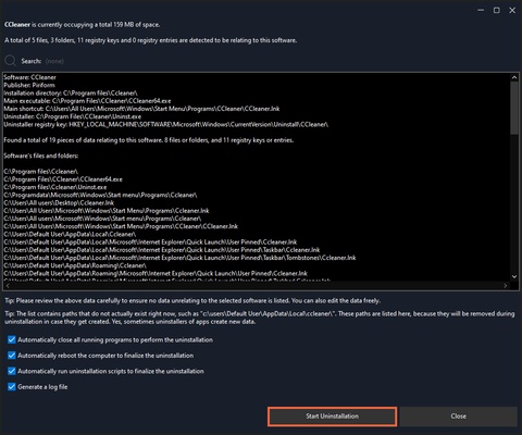 Uninstalr screenshot 1