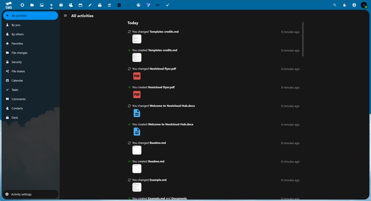 Nextcloud screenshot 1